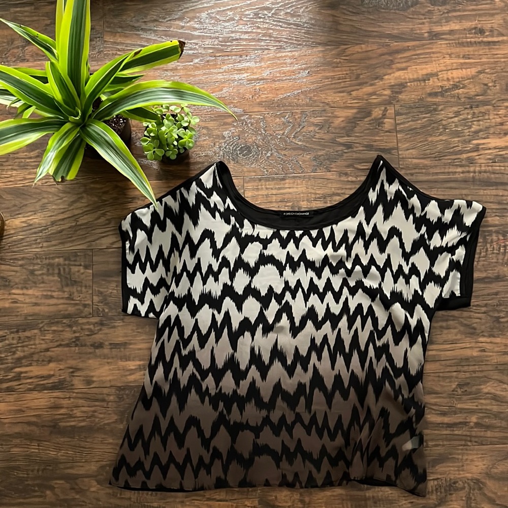 Dressy patterned blouse